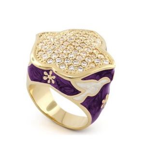 LAUREN G ADAMS Peace and Dove Cocktail Ring